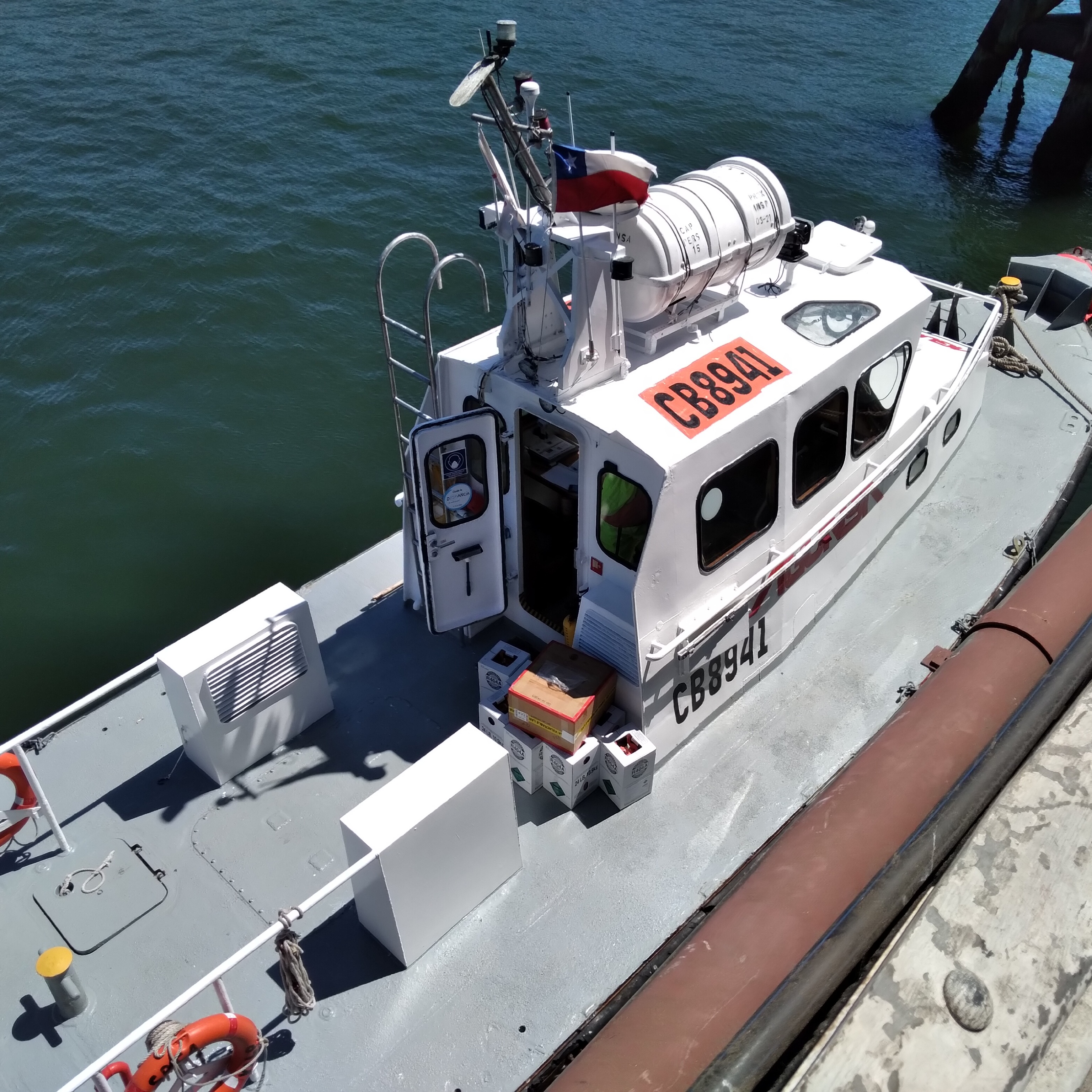 Supply delivery via launch boat