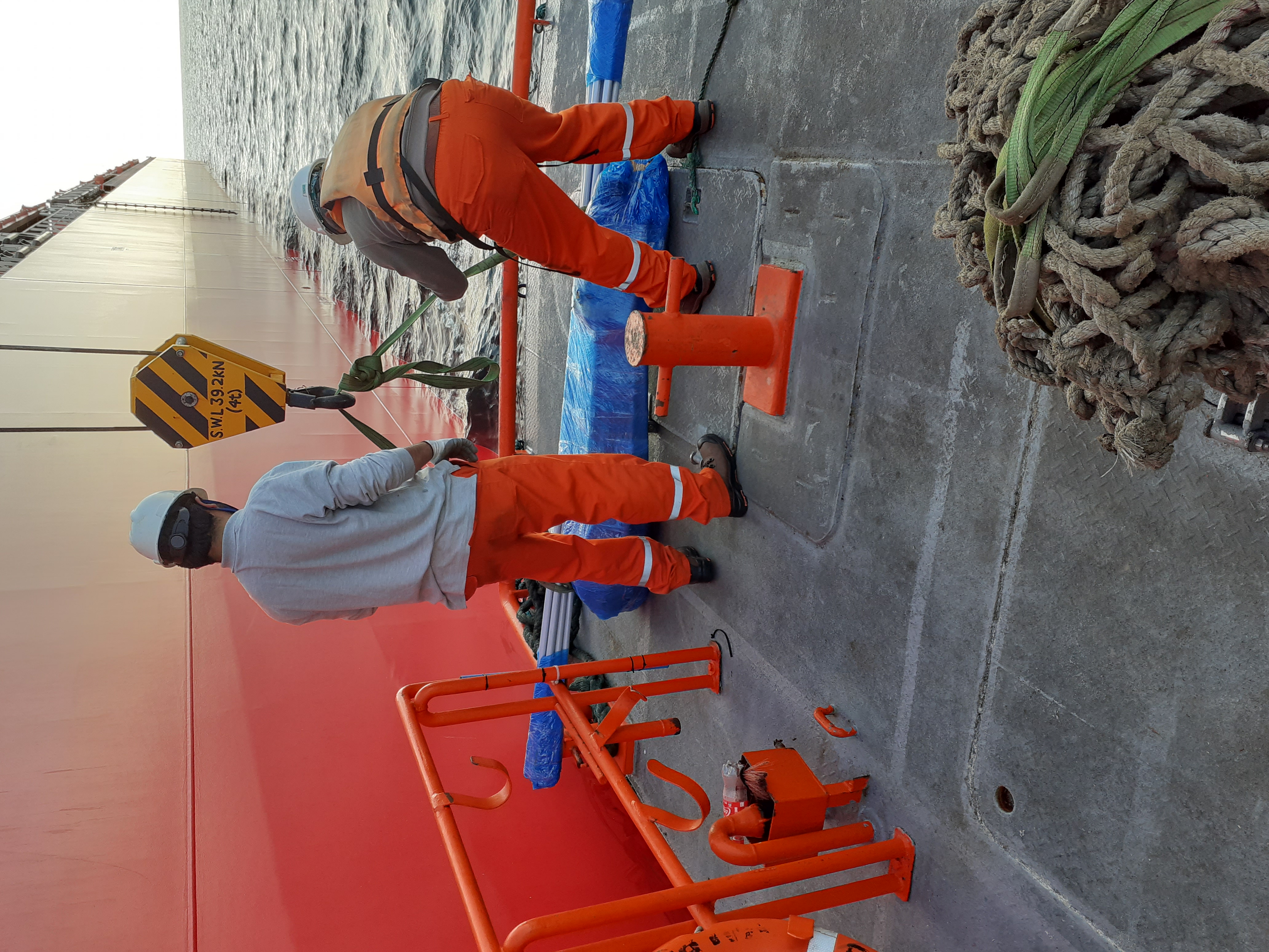 Technical delivery on board vessel